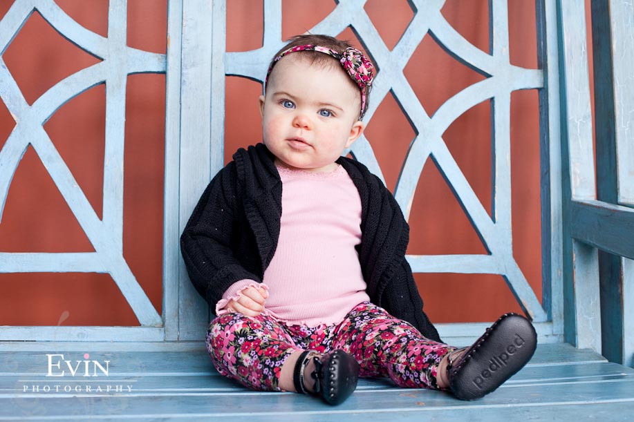 Baby 9 Month Portraits at The Factory & LuLu in Downtown Franklin, TN
