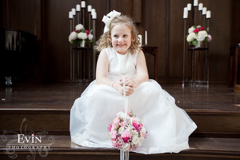 Flower girl at Bethany & Jay Alexander's Wedding in Brentwood, TN