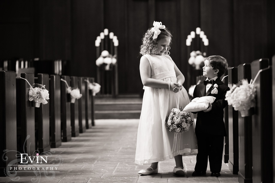 Flower girl and ring bearer at Bethany & Jay Alexander's Wedding in Brentwood, TN