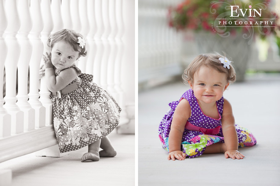 Baby girl 12 month portraits in Franklin TN