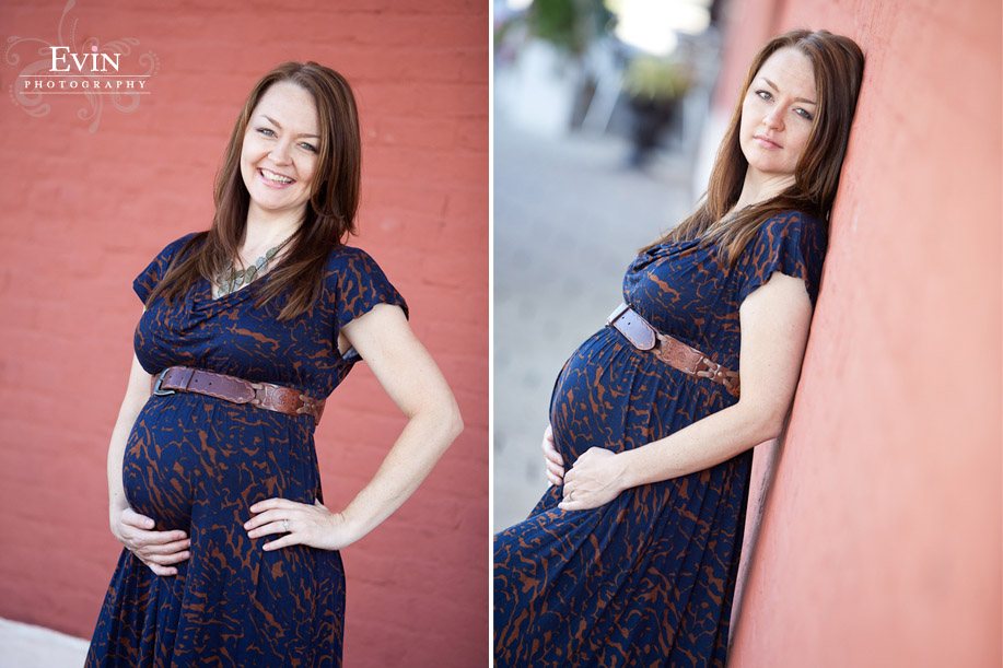 Maternity portraits downtown Franklin, TN