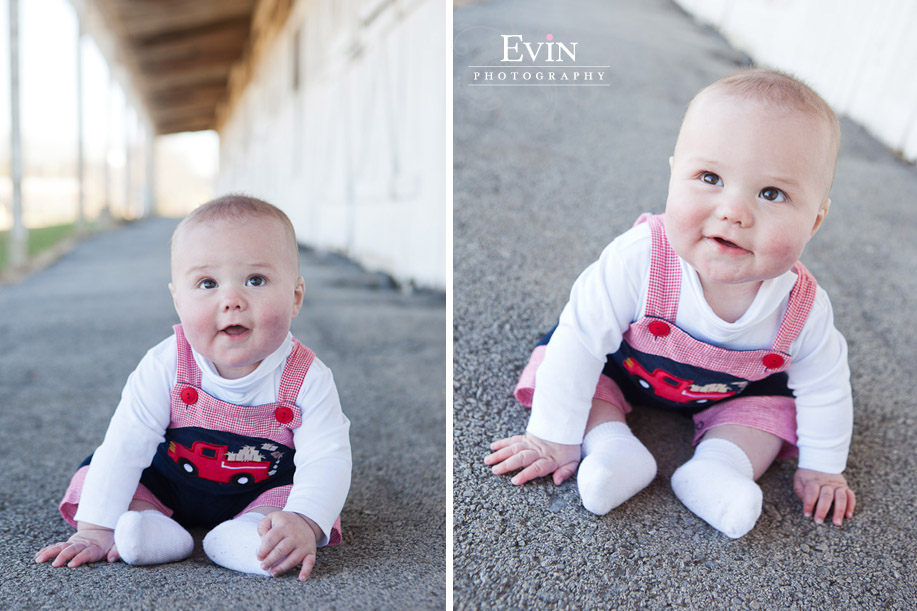 baby portraits in downtown Franklin, TN