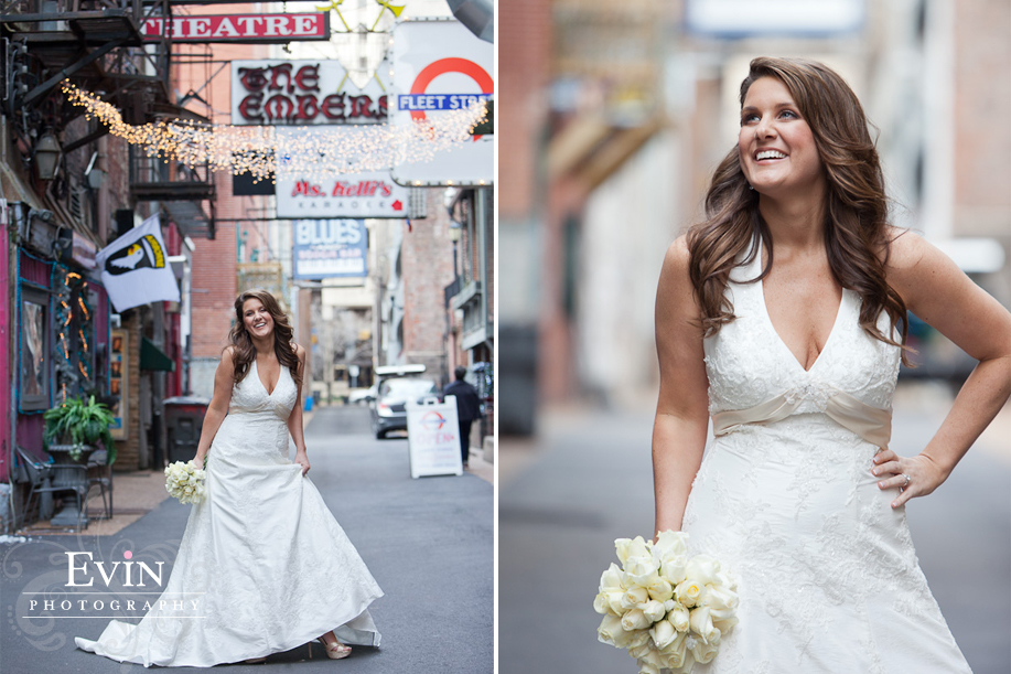 Bridal Portraits in Downtown Nashville by Evin Photography