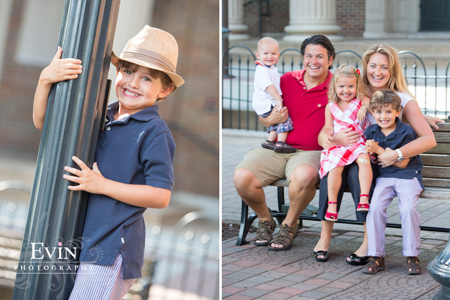Family Portraits in Downtown Franklin by Photographer Evin Krehbiel