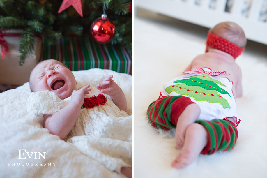 Newborn Portraits in Chevron print Nursery by Baby Portrait Photographer Evin Photography