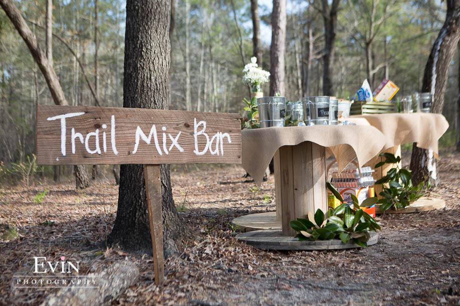 South Georgia Outdoor wedding Trail Mix Bar