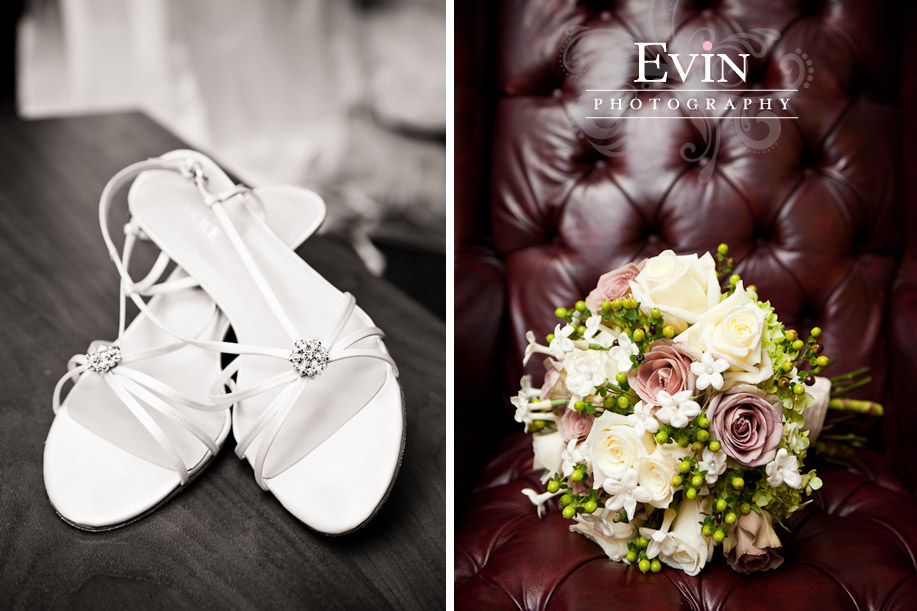 Bridal Shoes & Bridal Bouquet in Brentwood, TN