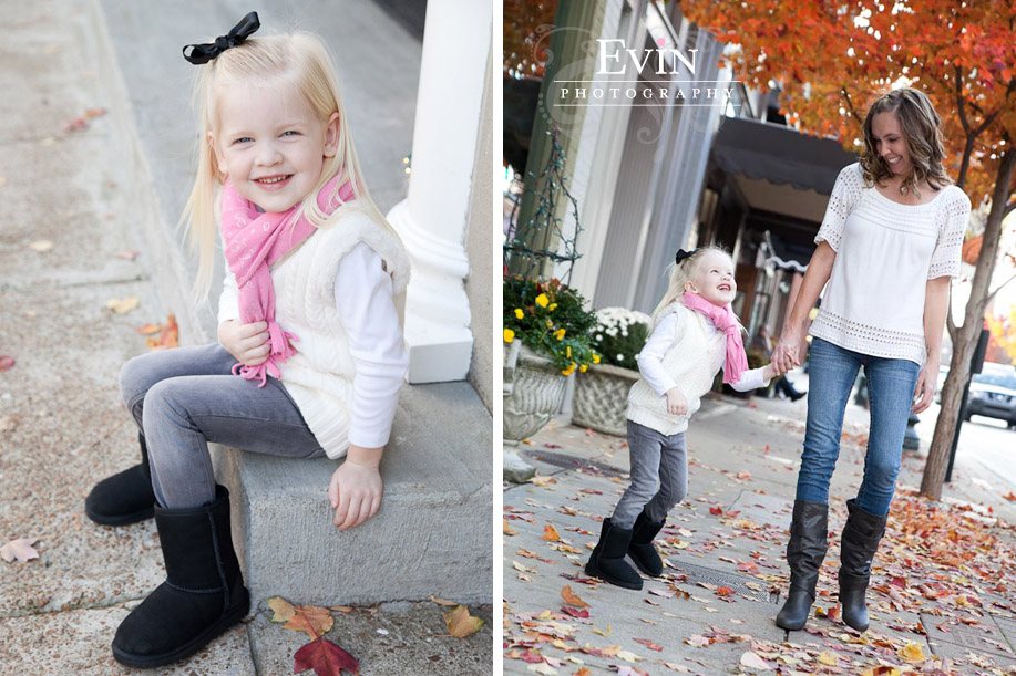 Family Portraits in Downtown Franklin, TN