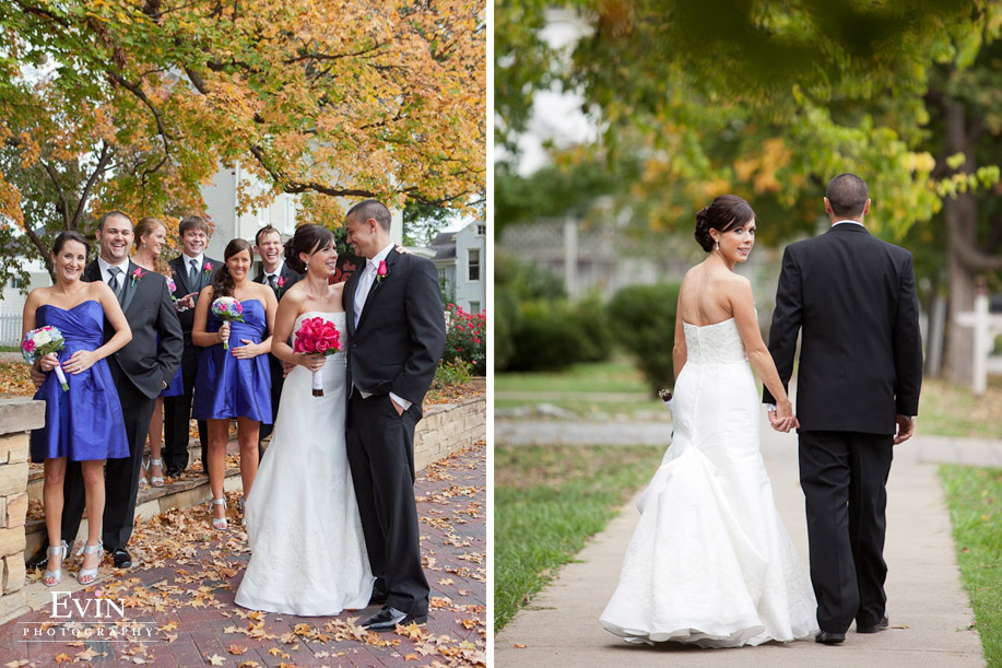 Downtown Franklin, TN Fall Garden Wedding & Reception at CJ's Off the Square by Nashville Photographer Evin Photography