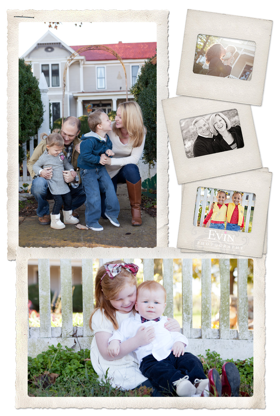 Outdoor Farm Family Portraits in Franklin, TN by portrait photographer Evin Photography