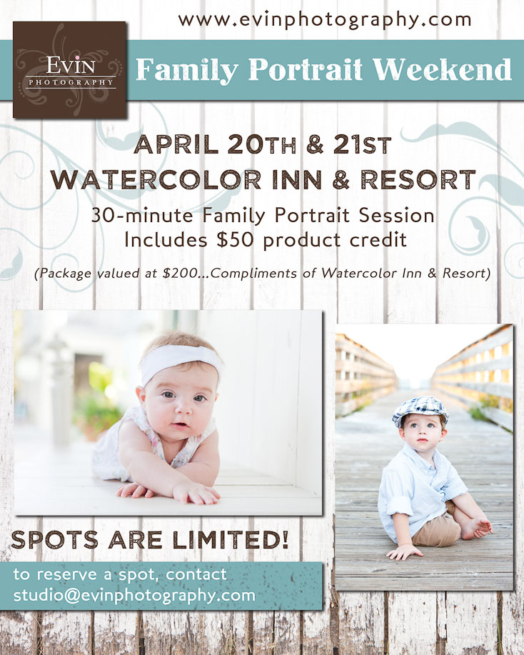 Watercolor Inn & Resort Family Portrait Weekend by Nashville Photographer Evin Photography in Watercolor, FL