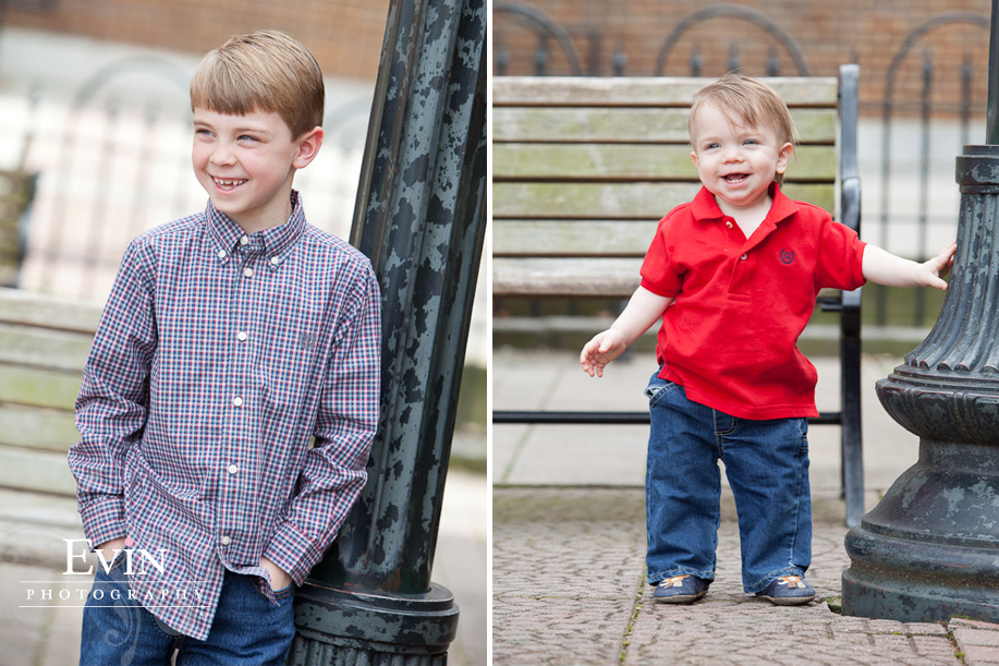 Family Portraits in Downtown Franklin, Tennessee by Evin Photography