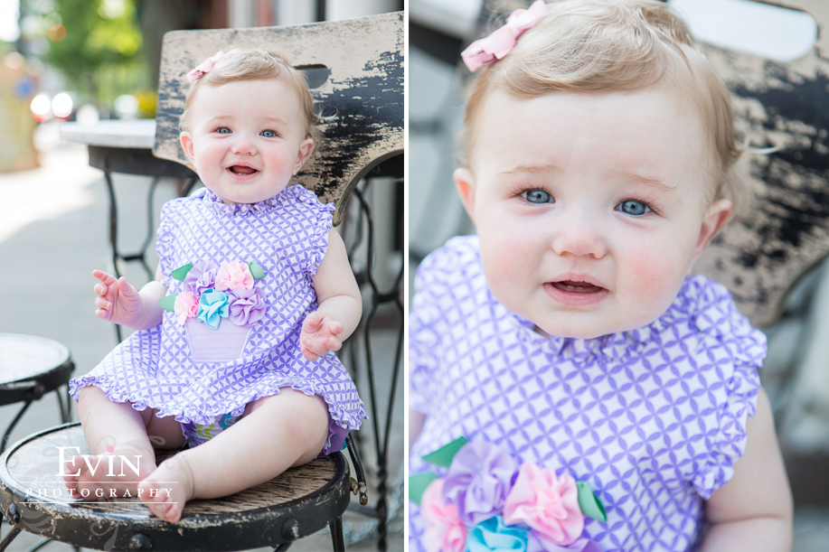 Baby Portraits in Downtown Franklin, Tennessee by Evin Photography