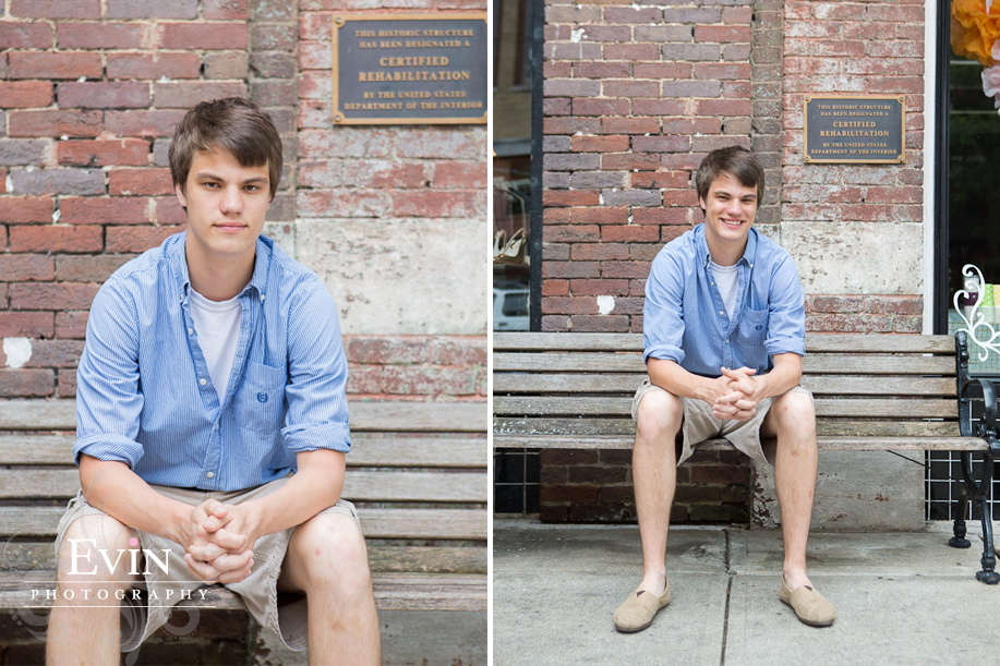 Senior Portraits in Downtown Franklin, Tennessee by Evin Photography