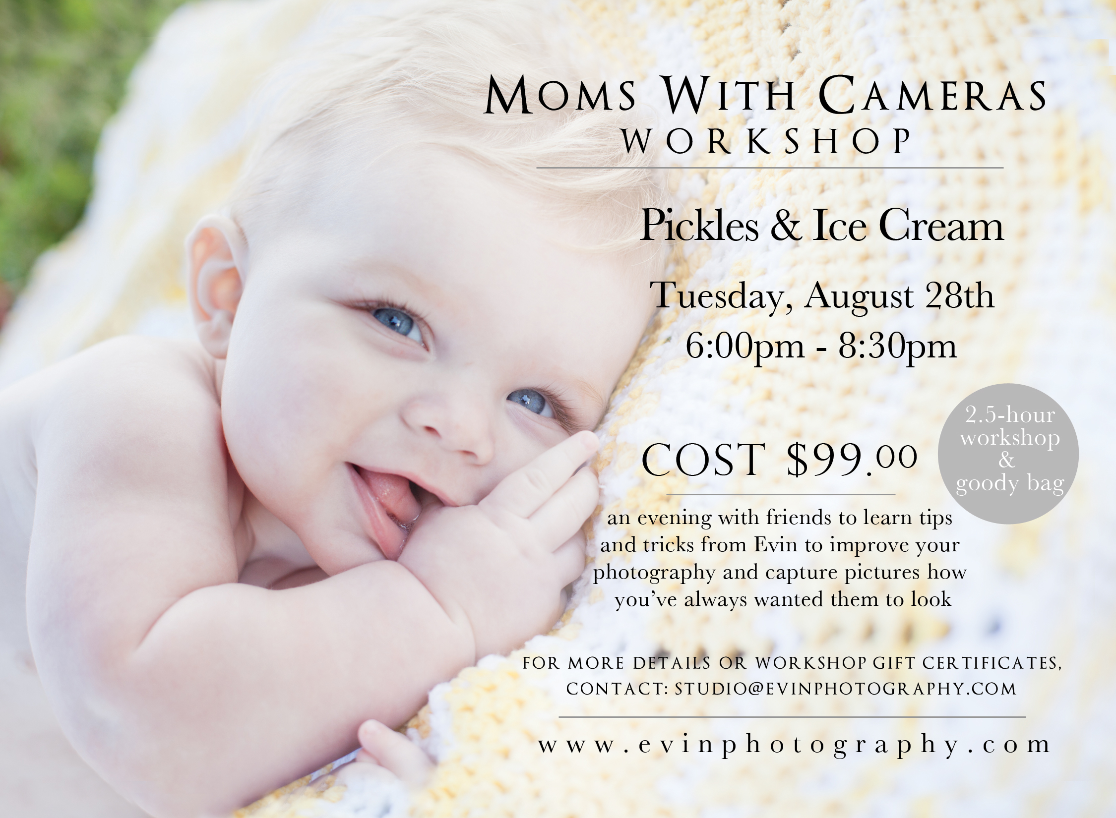Moms With Cameras Workshop in Nashville TN at Pickles and Ice Cream by Evin Photography